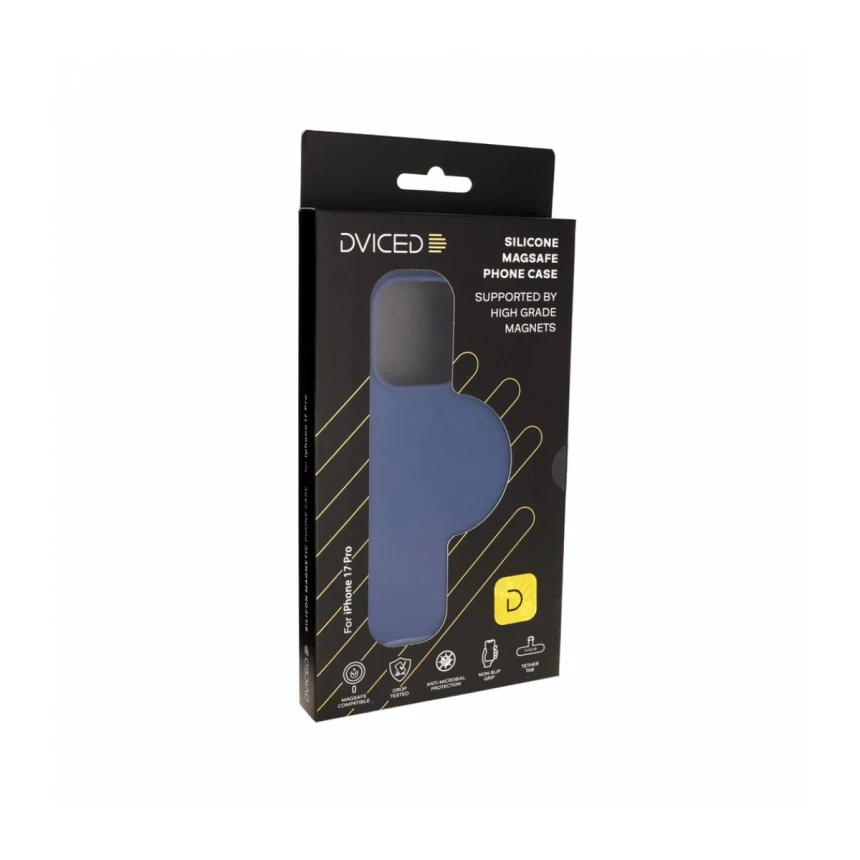 Dviced Silikonska MagSafe maska iPhone 17 Pro, plava