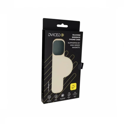 Dviced Silikonska MagSafe maska za iPhone 17, bež