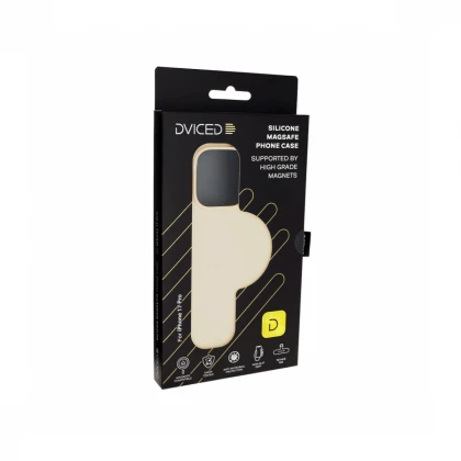 Dviced Silikonska MagSafe maska za iPhone 17 Pro, bež