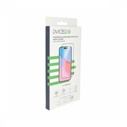 Dviced Tempered zaštitno staklo od ivice do ivice za iPhone 16 sa aplikatorom