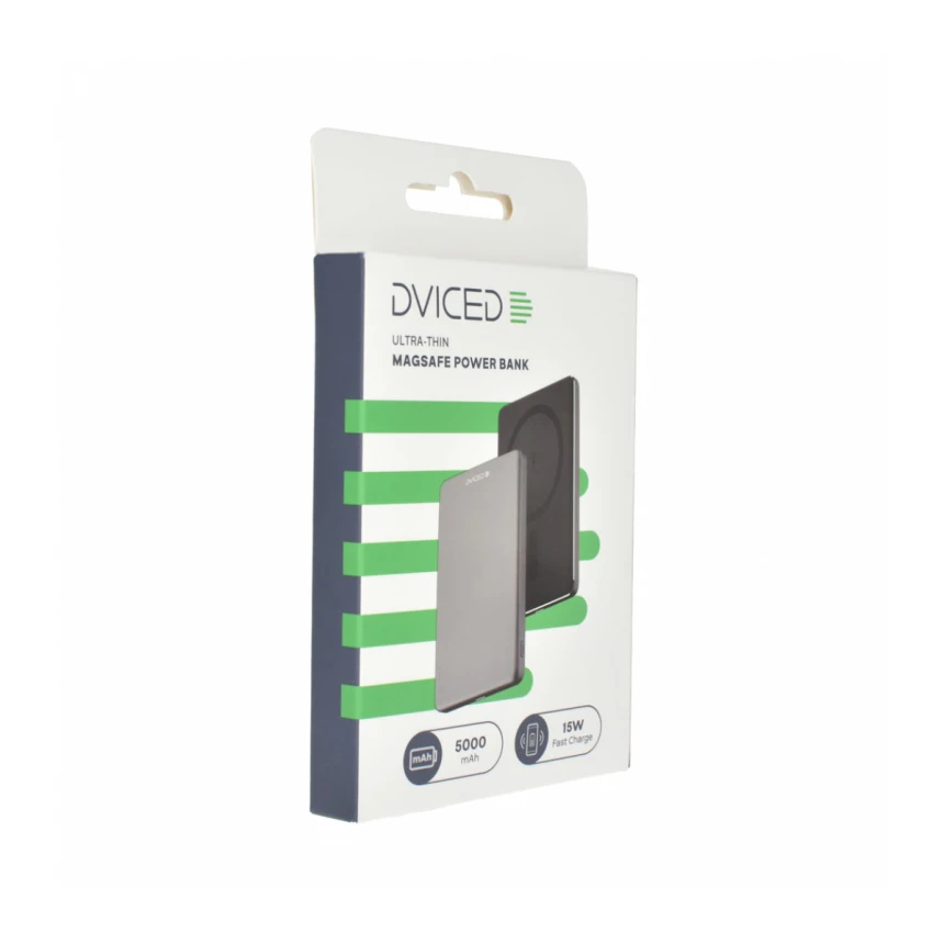 Dviced ultratanka eksterna baterija 5000mAh - Black/Grey