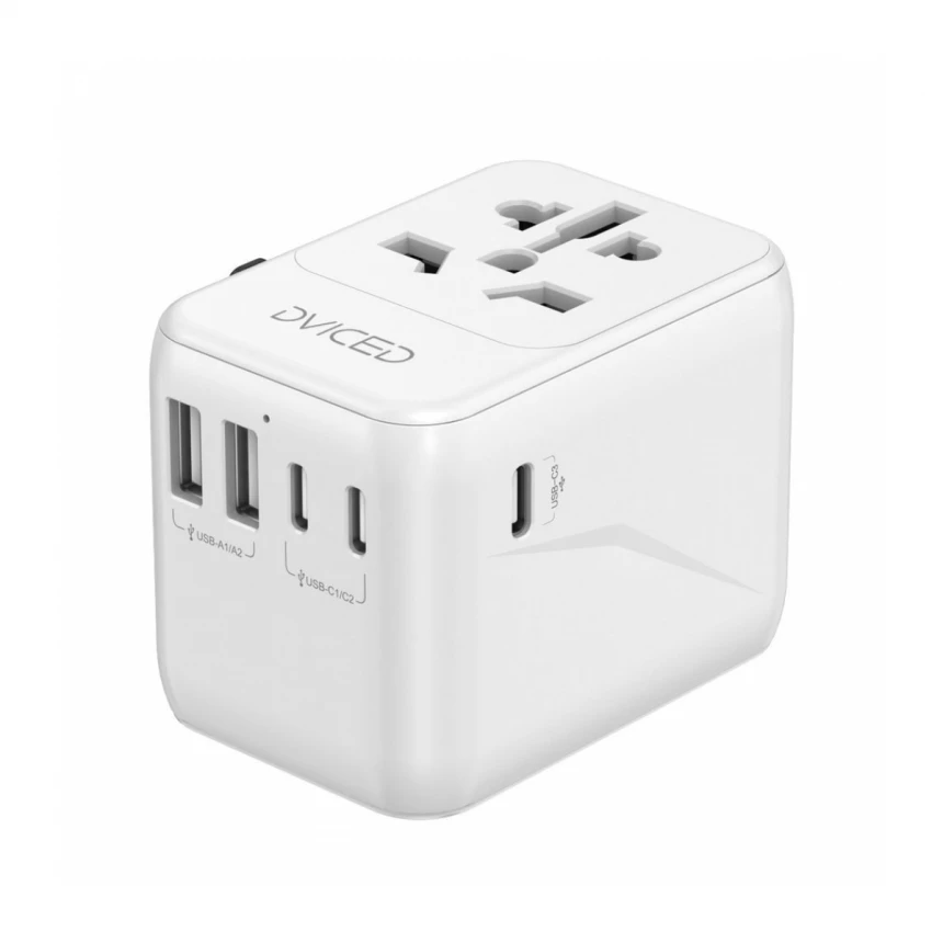 Dviced Univerzalni putni adapter 28W - White