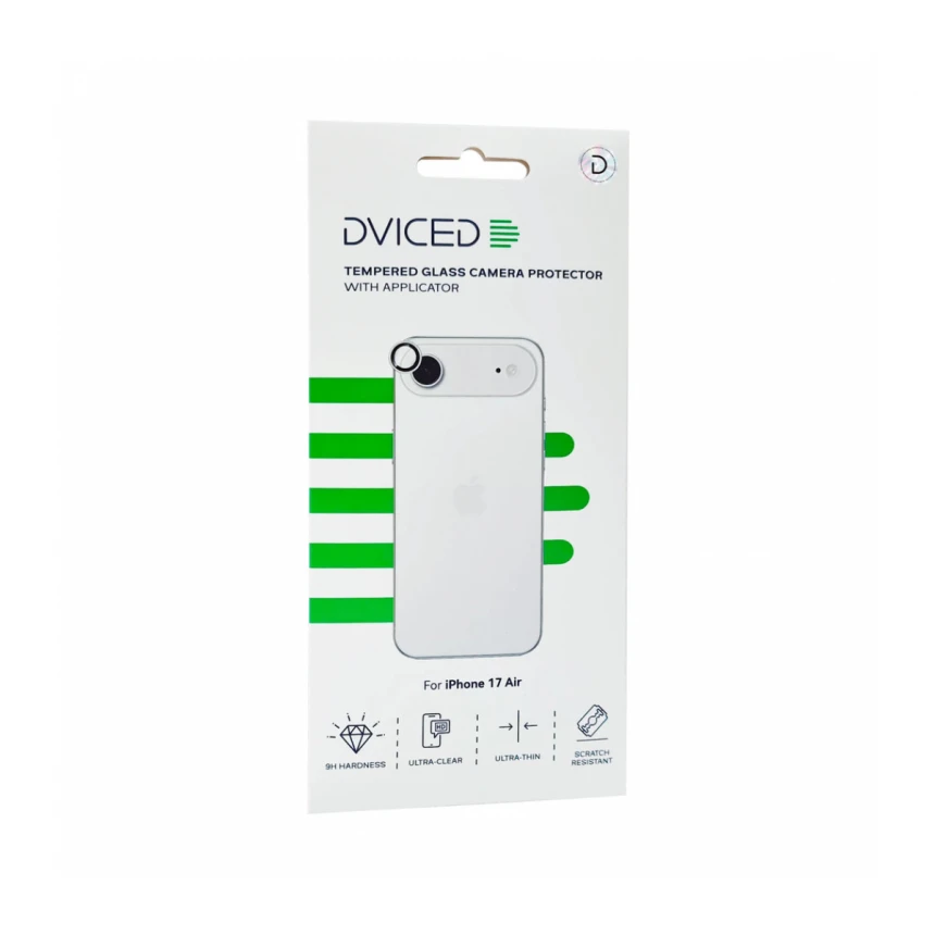 Dviced Zaštitno zaštitno kaljeno staklo za kameru iPhone 17 Air sa aplikatorom