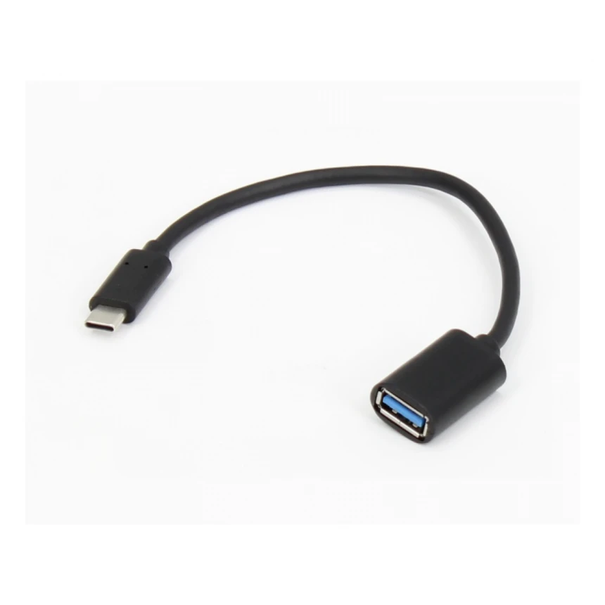 E-GREEN Adapter USB 3.0 (F) - USB 3.1 Tip C (M) - OTG 0.15m crni 