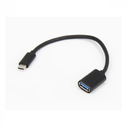 E-GREEN Adapter USB 3.0 (F) - USB 3.1 Tip C (M) - OTG 0.15m crni 