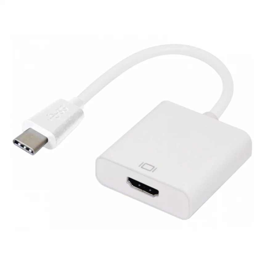 E-GREEN Adapter USB 3.1 tip C (M) - HDMI (F) sivi