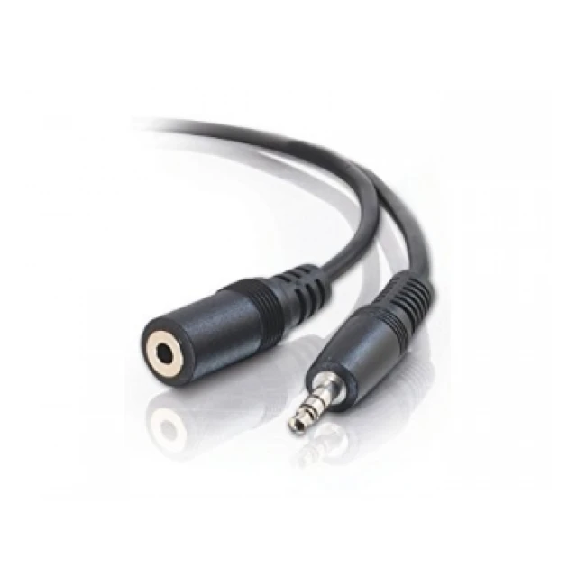 E-GREEN Kabl audio 3.5mm - 3.5mm M/F (produžni) 3m crni 