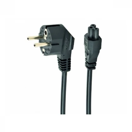 E-GREEN Kabl naponski za laptop - Detelina, premijum 3x1.5mm, 1.8m crni 