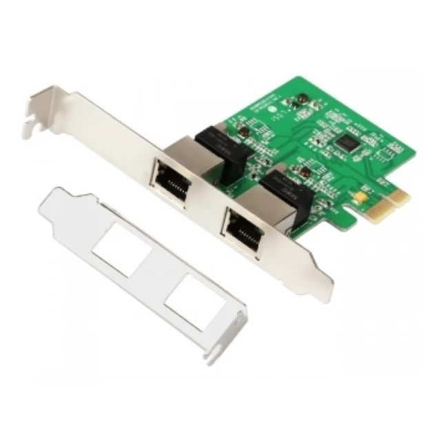 E-GREEN PCI-Express kontroler 2-port Gigabit Ethernet 