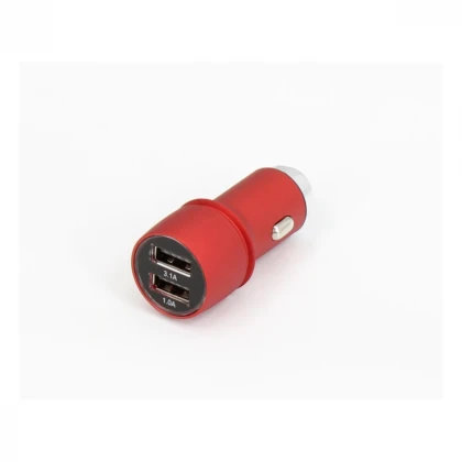 E-GREEN Punjač za auto 2xUSB port 5V 3.1A crveni 
