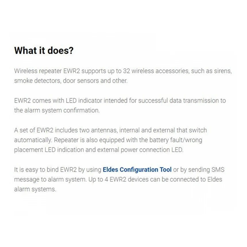 ELDES EWR2 Bez.ripiter signala 