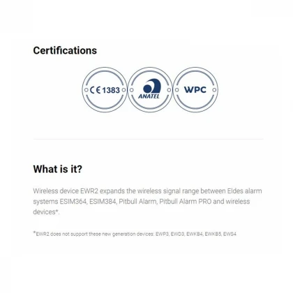 ELDES EWR2 Bez.ripiter signala 