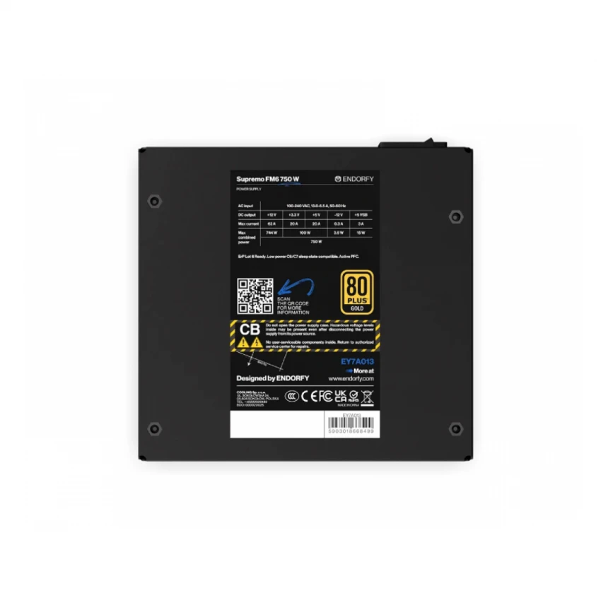 ENDORFY Supremo FM6 750W modularno napajanje (EY7A013) 