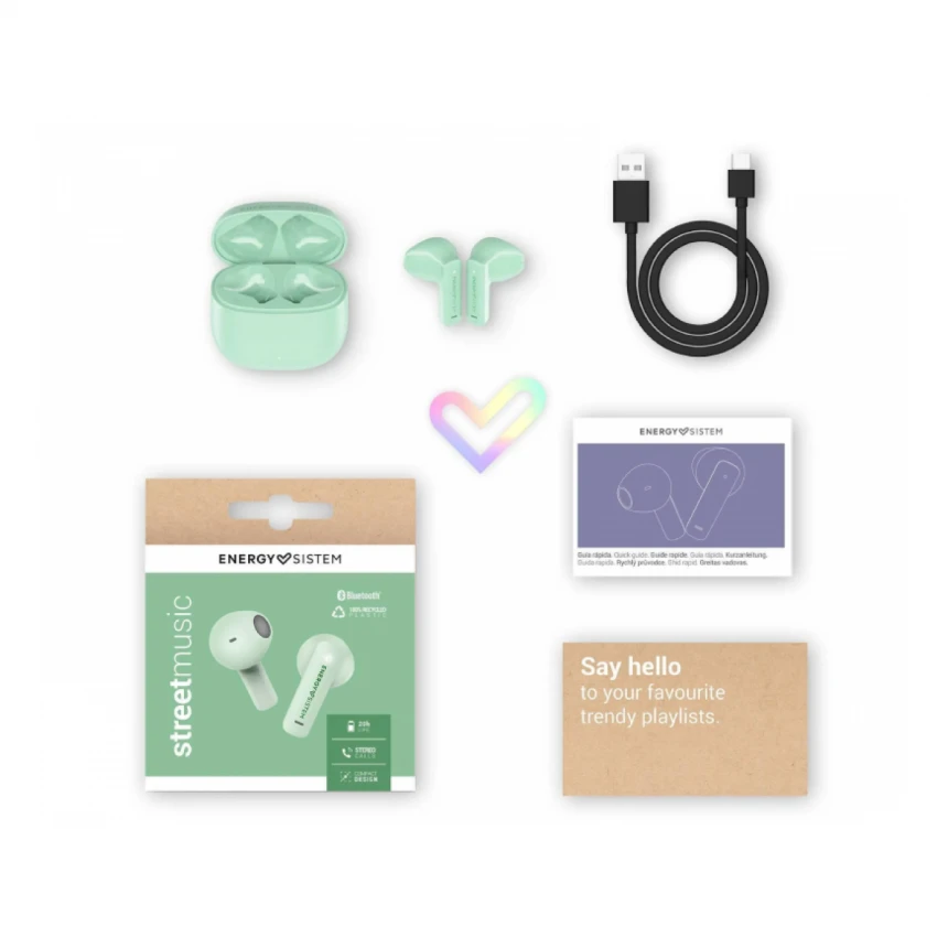 ENERGY SISTEM Mint StreetMusic slušalice zelene (M45921) 