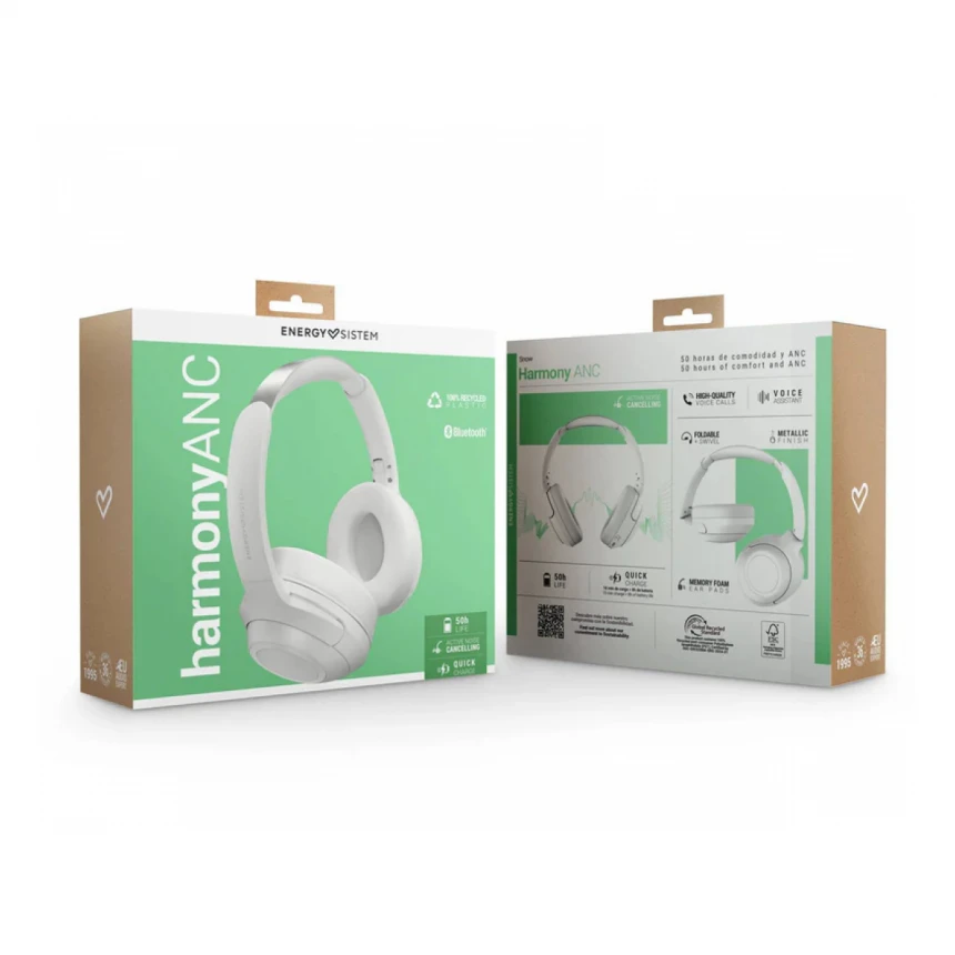 ENERGY SISTEM Snow Harmony ANC slušalice bele (M45950) 