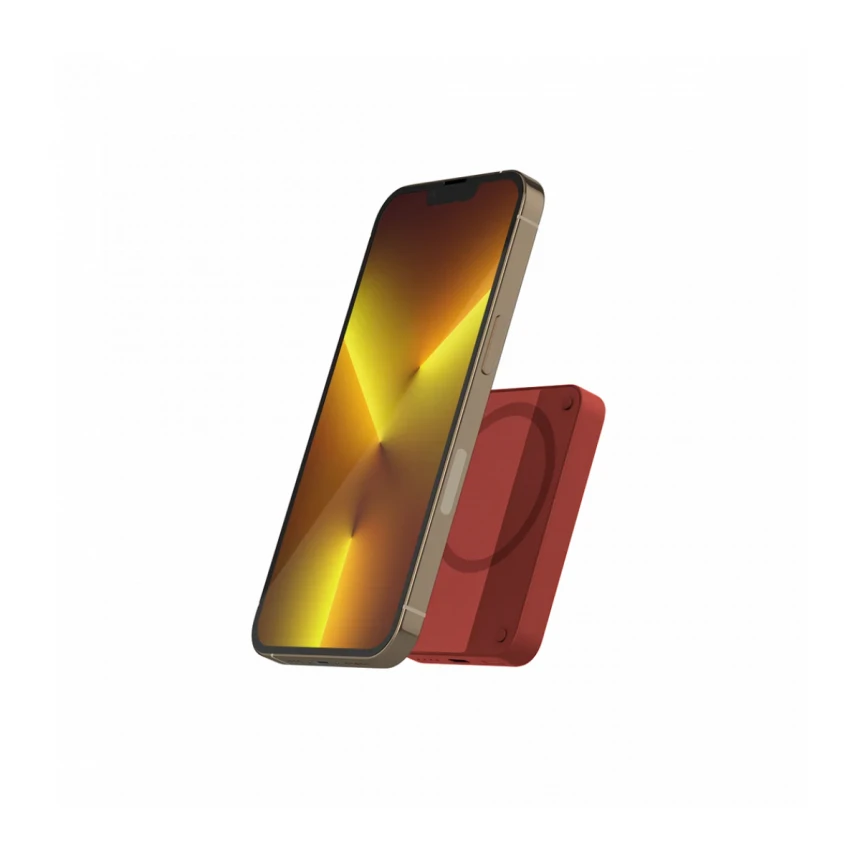 Epico 4200mAh Magnetic Wireless Power Bank - Red