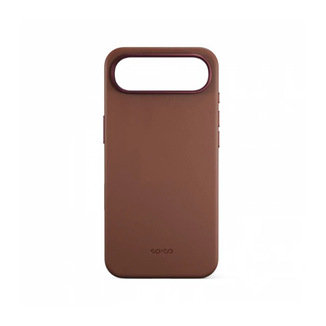 Epico Leather Pro Mag+ Case iPhone 17 Air Qi2 &amp; MagSafe Compatible - brown