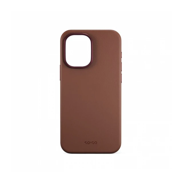 Epico Leather Pro Mag+ Case iPhone 17 Qi2 &amp; MagSafe Compatible - brown