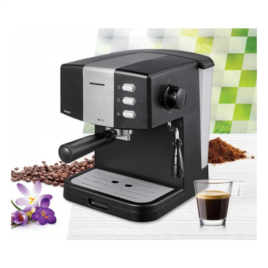 Espresso aparat HEINNER Sellenth HEM-850BKSL 15bar/1,5l