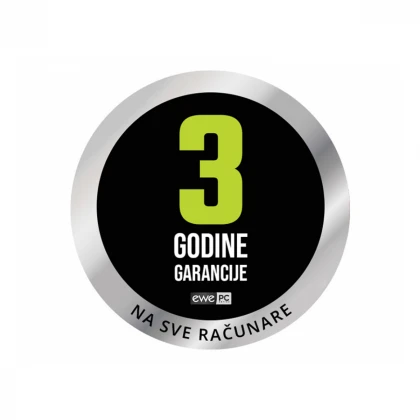 EWE PC AMD GAMING računar Ryzen 5 7500F 16GB 1TB RTX5060 8GB 