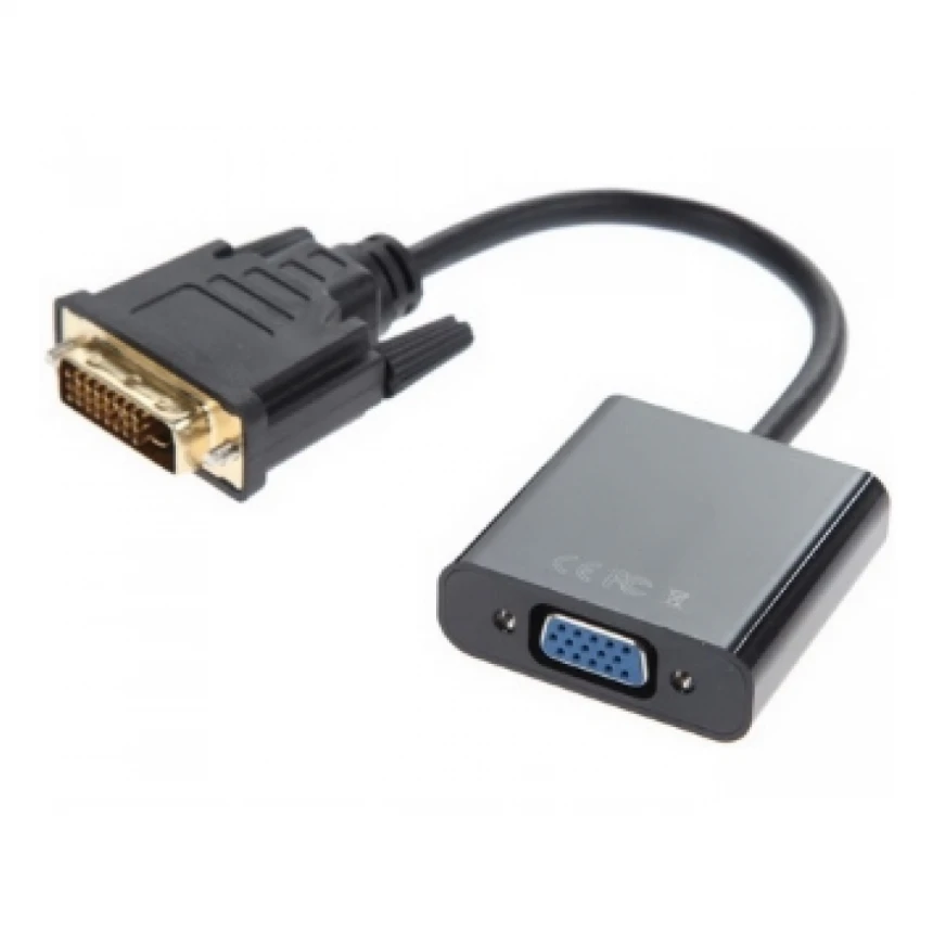 FAST ASIA Adapter-konvertor DVI-D (M) - VGA (F) crni