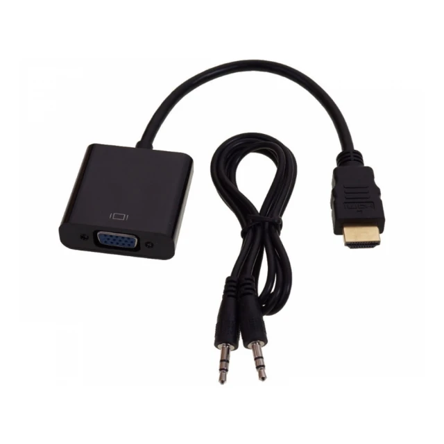 FAST ASIA Adapter-konvertor HDMI (M) - VGA (F) + Audio kabl 3.5mm crni 