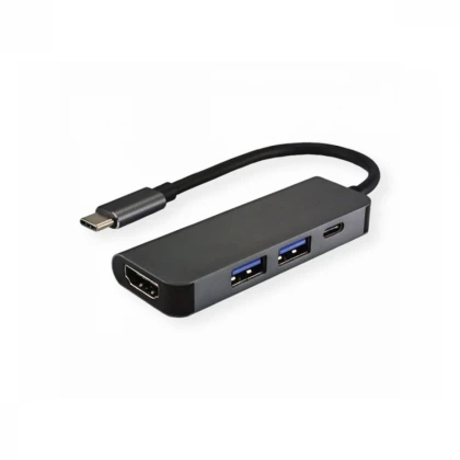 FAST ASIA Adapter-konvertor TIP C na HDMI+ 2xUSB 3.0+ TIP C 