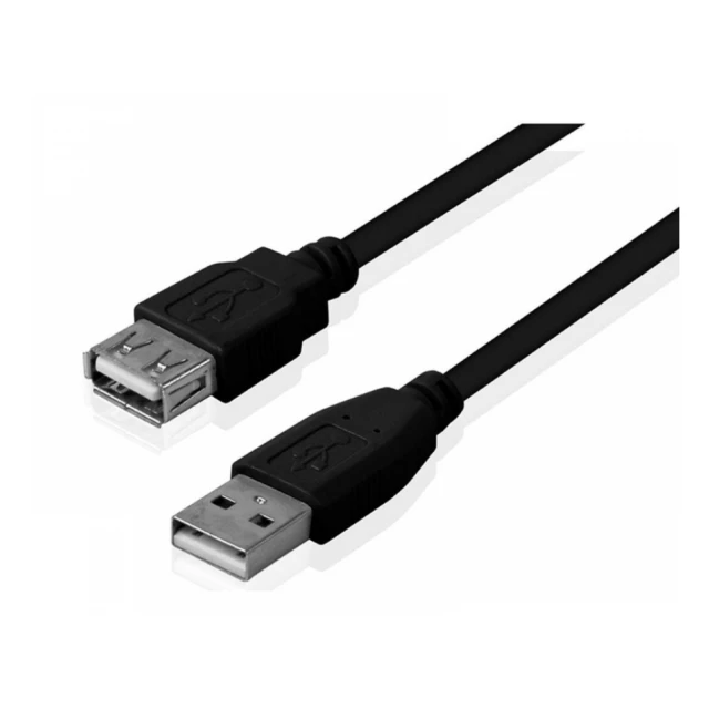 FAST ASIA Kabl USB 2.0 A - USB A M/F (produžni) 1.8m crni 