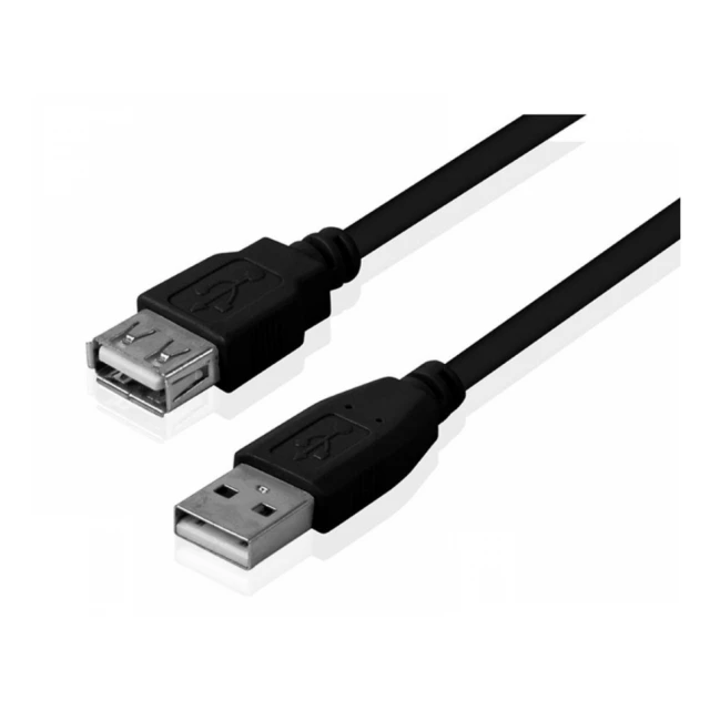 FAST ASIA Kabl USB A - USB A M/F (produžni) 5m crni 