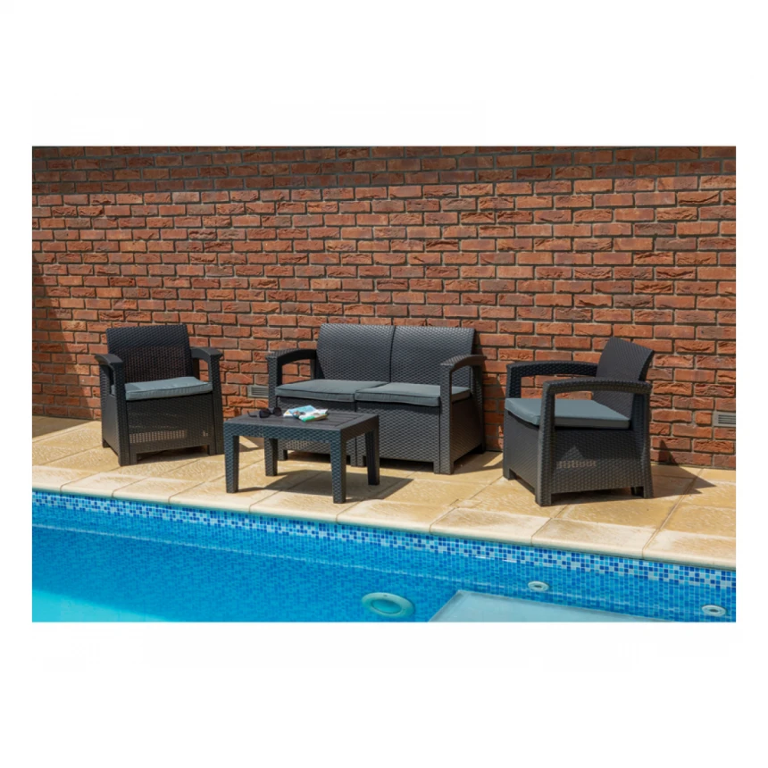 FIELDMANN FDZN 3050 Baštenska garnitura u ratan dizajnu 