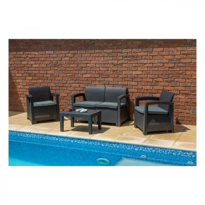 FIELDMANN FDZN 3050 Baštenska garnitura u ratan dizajnu 