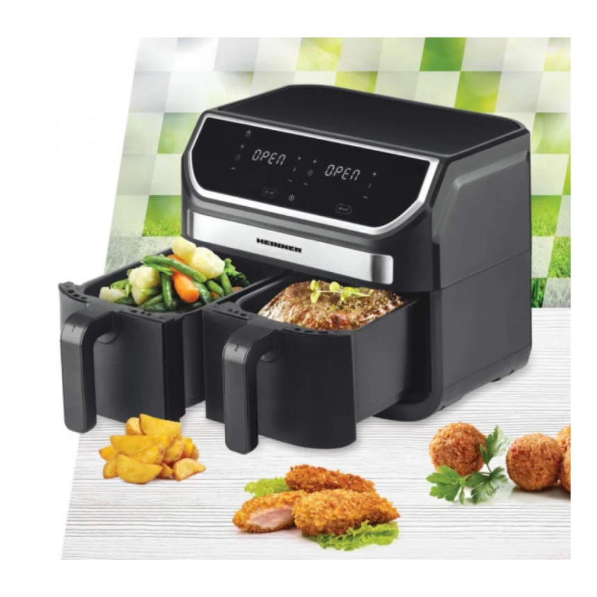 Friteza Air Fryer HEINNER HAF-KDB1700BK 1700W/8.5l/crna