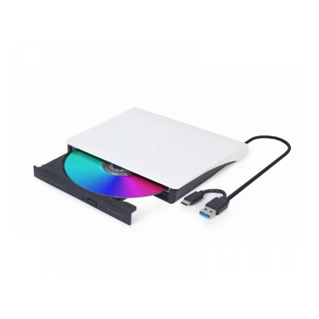 GEMBIRD DVD-USB-03-BW DVD±RW USB + USB-C eksterni rezač belo-crni 