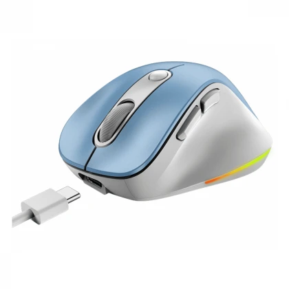 GENIUS Ergo 9000S Pro Light Blue USB Bežični plavi miš 