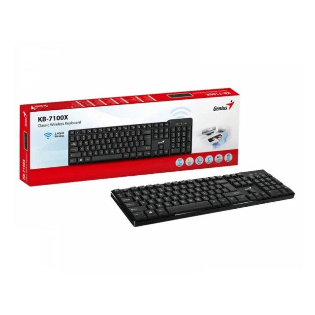 GENIUS KB-7100X Wireless USB YU wireless crna tastatura 