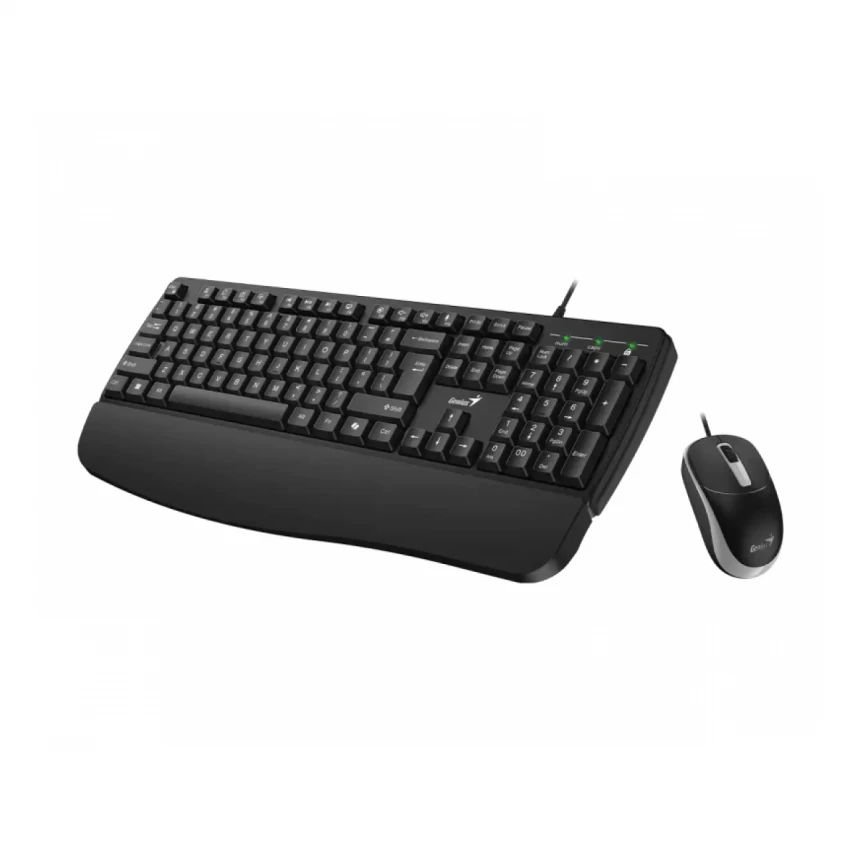 GENIUS KM-123 USB US crna tastatura+ USB crni miš