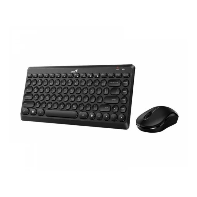 GENIUS LuxeMate Q8000 Wireless USB US crna tastatura + miš 