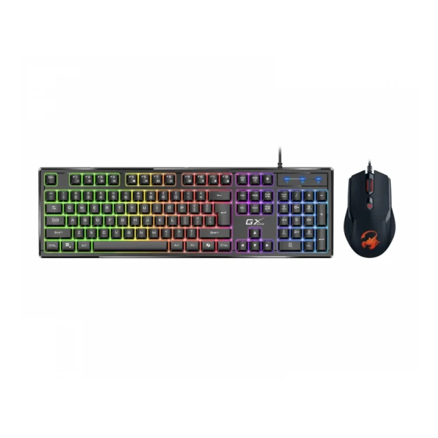 GENIUS Scorpion KM-GX6 Gaming RGB USB US crna tastatura +  miš 