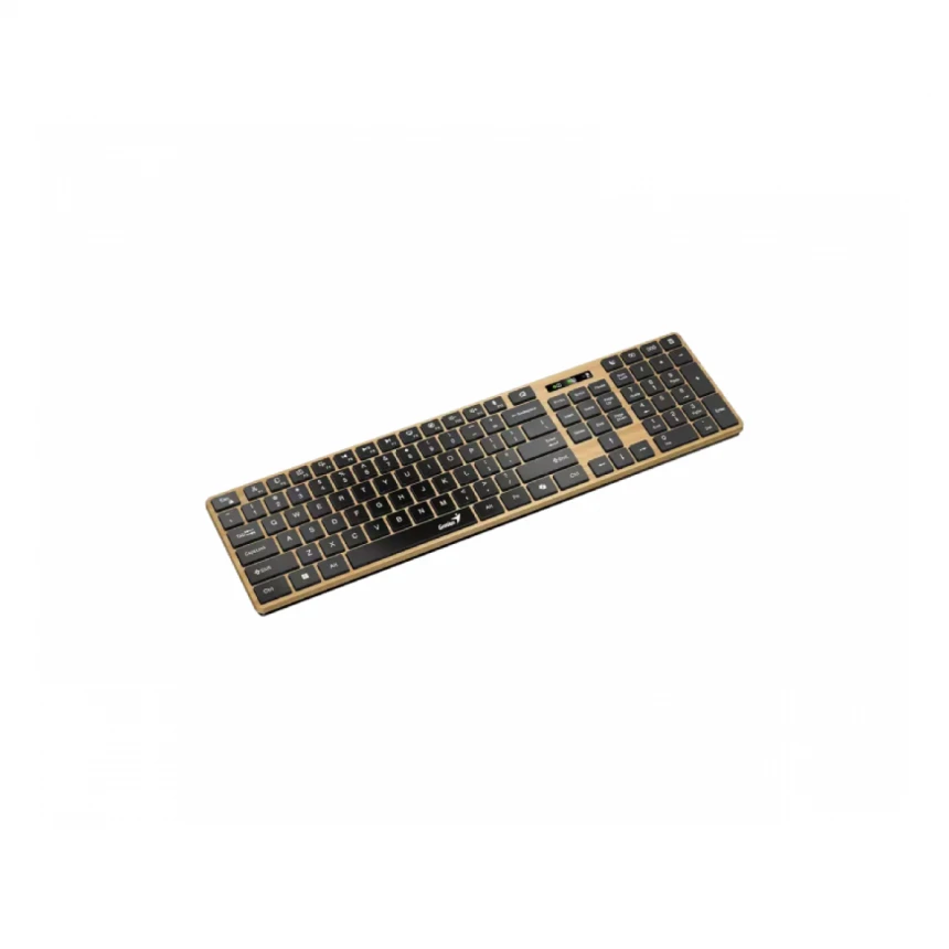 GENIUS SlimStar 7250BT, AI, Pine Wood US wireless tastatura 