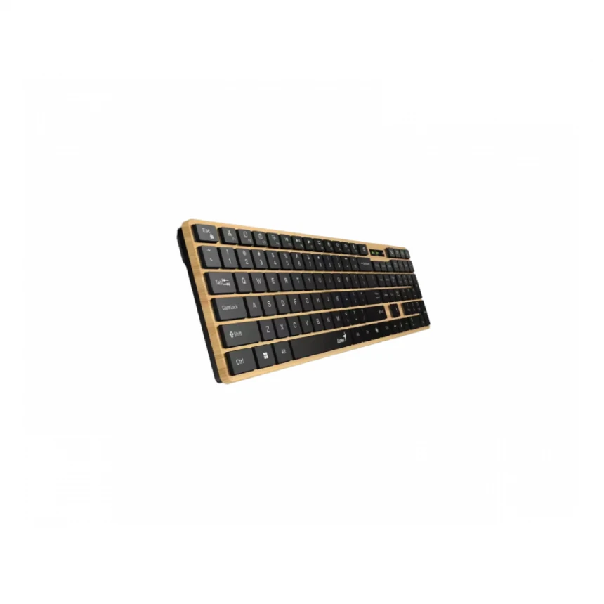 GENIUS SlimStar 7250BT, AI, Pine Wood YU wireless tastatura 