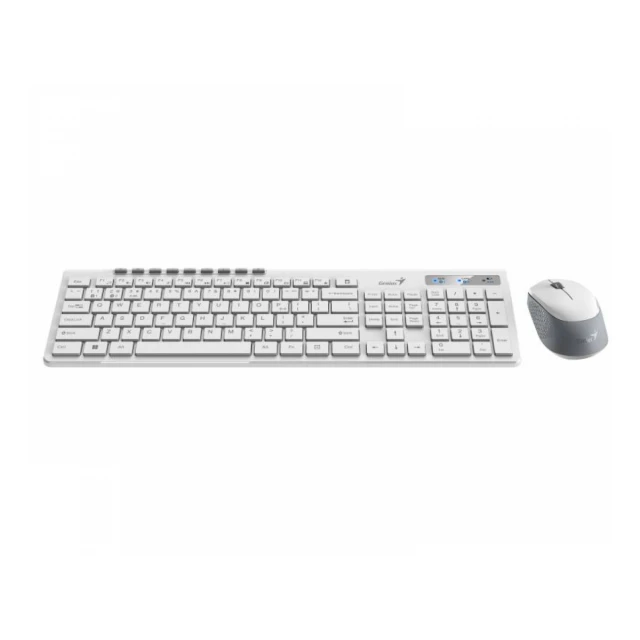 GENIUS SlimStar 8230 Wireless USB US bela tastatura+ miš 