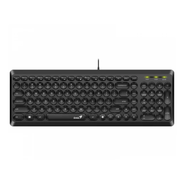 GENIUS Slimstar Q200 USB US crna tastatura 