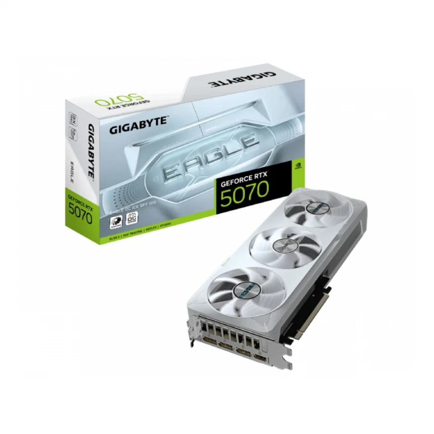 GIGABYTE nVidia GeForce RTX 5070 EAGLE ICE 12GB 192bit GV-N5070EAGLEOC ICE-12GD rev. 1.0 grafička karta