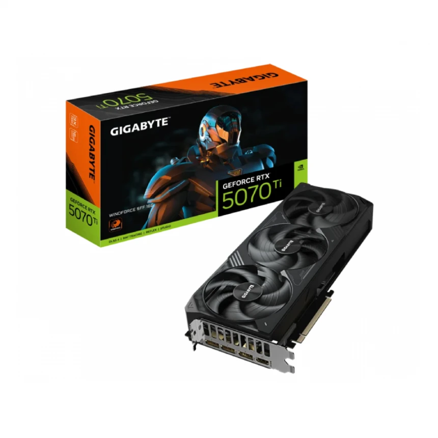 GIGABYTE nVidia GeForce RTX 5070 Ti WINDFORCE SFF16GB 256bit GV-N507TWF3-16GD rev. 1.0 grafička karta