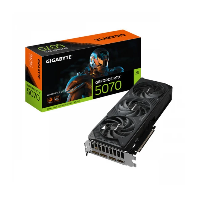 Gigabyte RTX 5070 Windforce 12GB OC SFF GDDR7, GV-N5070WF3OC-12GD