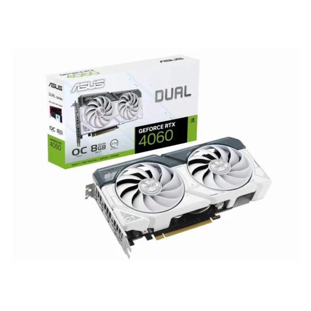 Grafička karta ASUS DUAL-RTX4060-O8G-WHITE NVD/8GB/GDDR6/128bit/bela