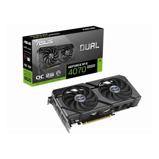 Grafička karta ASUS DUAL-RTX4070S-O12G-EVO NVD/12GB/GDDR6X/192bit/crna