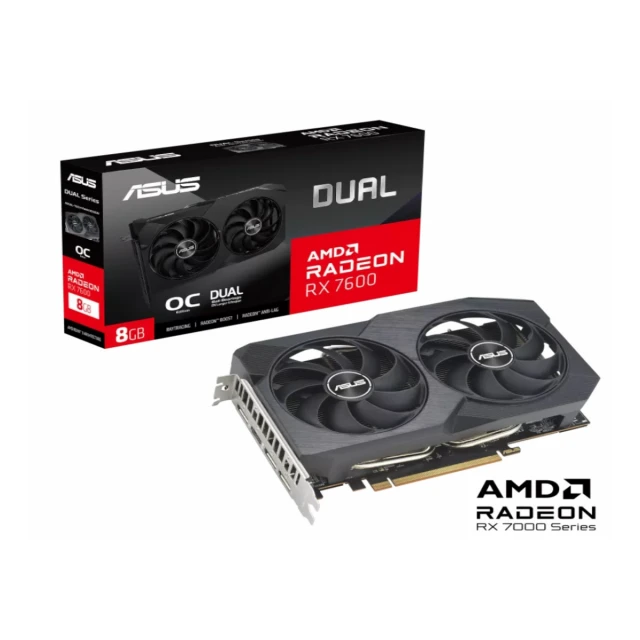 Grafička karta ASUS DUAL-RX7600-O8G AMD/8GB/GDDR6/128bit/crna