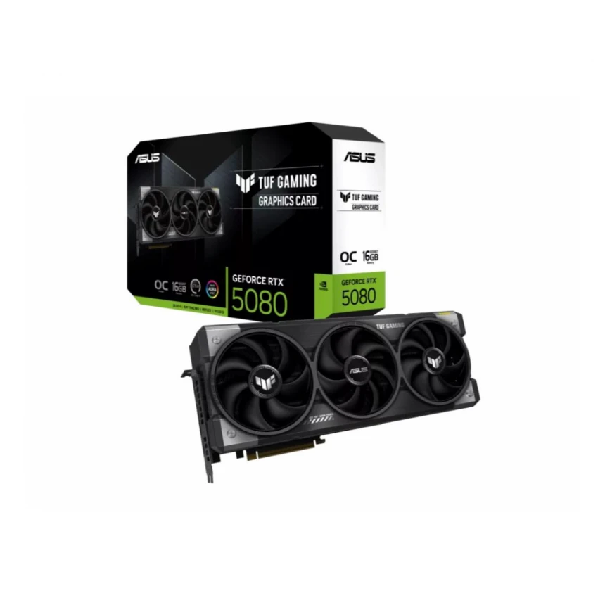Graficka karta ASUS TUF-RTX5080-O16-GAMING NVD/16GB/GDDR7/256bit/crna