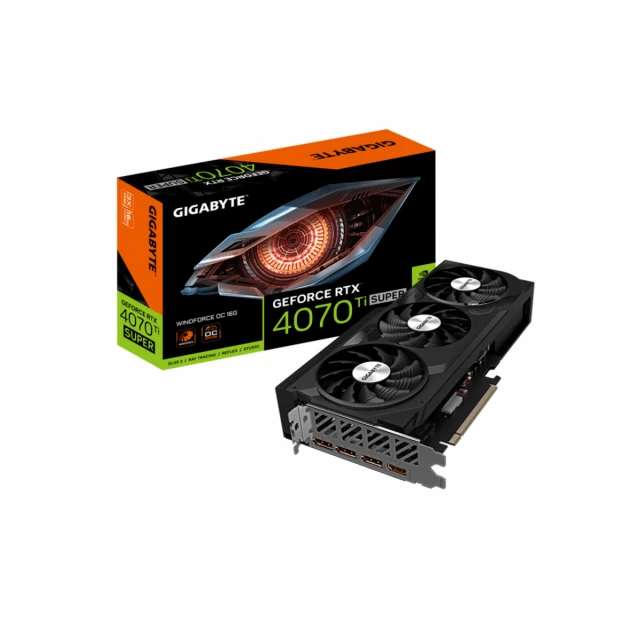 Grafička karta GIGABYTE  GV-N4070Ti SUPERWINDFORCE3OC-16GD NVD/16GB/GDDR6X/256bit/crna